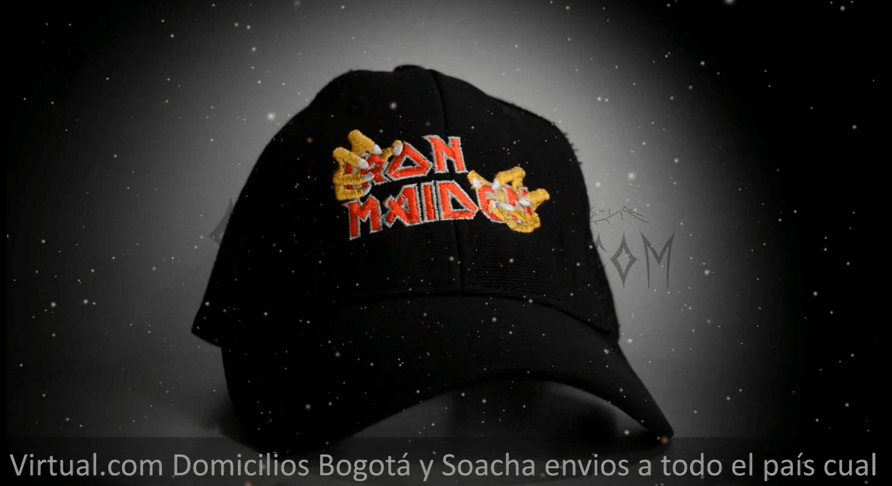 gorra cachucha malla sencilla iron maiden logo heavy metal envios bogota manizales pereira popayan colombia
